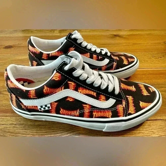 VANS | Thrasher | Skate Low Top Canvas Sneaker | Men’s 8.5 - Picture 1 of 7